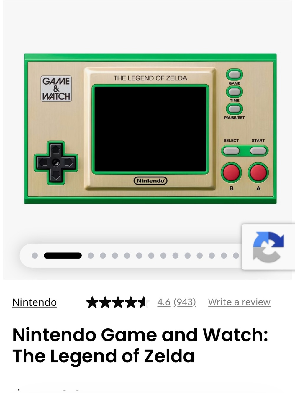 Nintendo Game and Watch: The Legend of Zelda